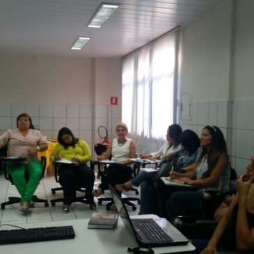 Reunião com a equipe do projeto catadores